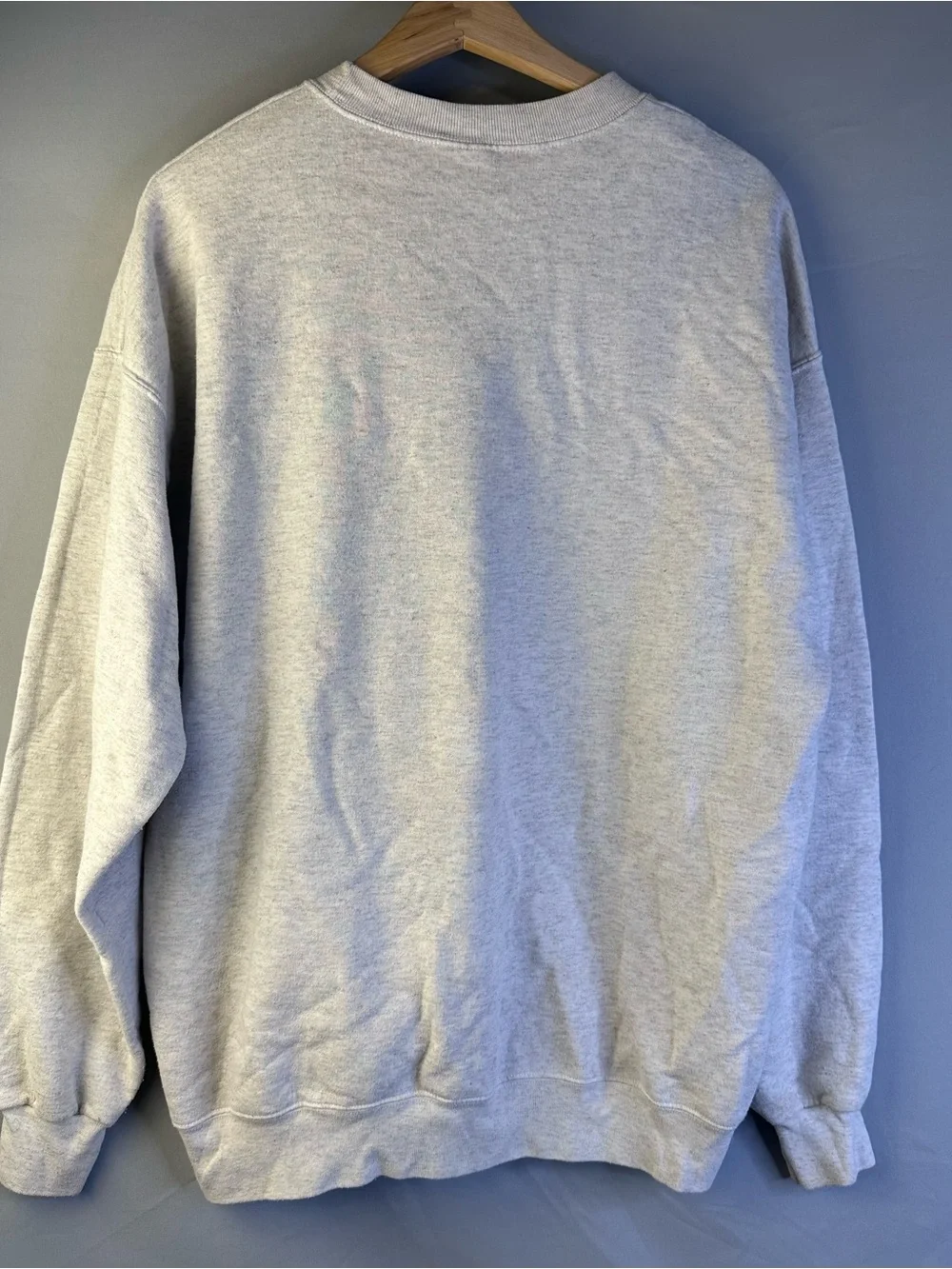 Hanes Light Gray Breckenridge Crewneck with Yellow Sun & Navy Tree Graphic